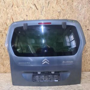 Víko kufru Citroen Berlingo Peugeot Partner III od 2008 Šedá EZW / BEZ VÝKLOPNÉHO OKNA (PRODÁNO) / se zámkem a motorkem stěrače